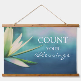 Tapiz Con Marco De Madera Contar inspirador tu muro de bendiciones