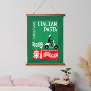 Tapiz Con Marco De Madera Cook italiano