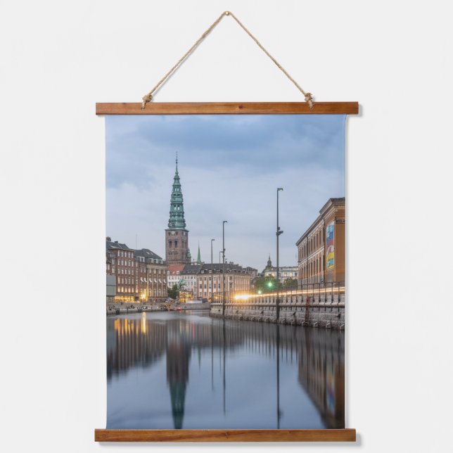 Tapiz Con Marco De Madera Copenhague Dinamarca (Anverso)