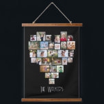 Tapiz Con Marco De Madera Corazón en forma 29 Collage de fotos Nombre de fam<br><div class="desc">Pantalla de fotos personalizado en una gran pared colgada, personalizada con el nombre de su familia. La plantilla de fotos muestra las imágenes en un collage de fotos en forma de corazón que contiene 29 imágenes. Sus fotos se muestran en una combinación de formatos cuadrados, paisajísticos y retratos y, si...</div>