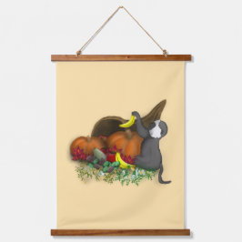 Tapiz Con Marco De Madera Cornucopia