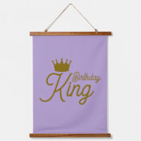 Corona de cumpleaños del rey - Banner de cumpleaño