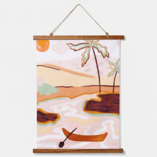 Tapiz Con Marco De Madera Cotton Candy Skies