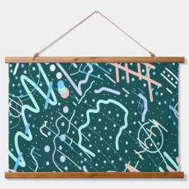 Tapiz Con Marco De Madera Craters and Comets