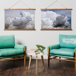 Tapiz Con Marco De Madera Creación en el cielo