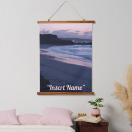 Tapiz Con Marco De Madera Crepúsculo marino