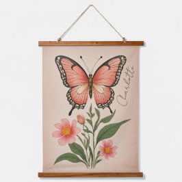 Tapiz Con Marco De Madera Crimson Serenade Personalizada