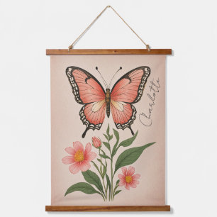 Tapiz Con Marco De Madera Crimson Serenade Personalizada