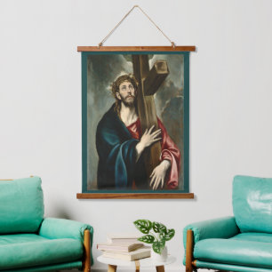 Tapiz Con Marco De Madera Cristo llevando la cruz, El Greco