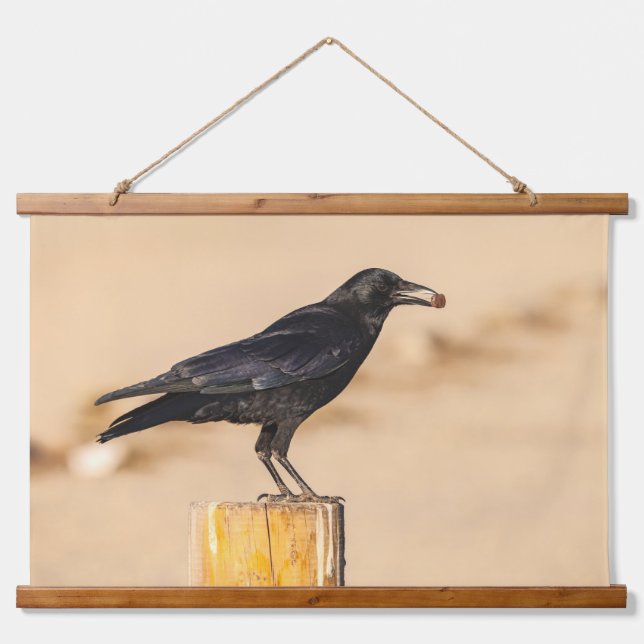 Tapiz Con Marco De Madera Crow americano (Anverso )