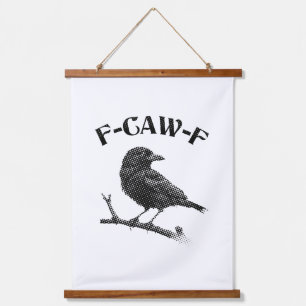 Tapiz Con Marco De Madera Crow F-CAW-F Halloween