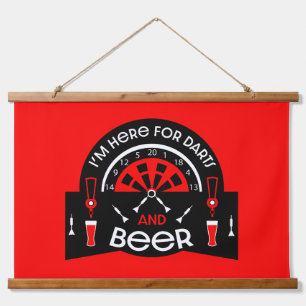 Tapiz Con Marco De Madera Dardos de pub clásicos