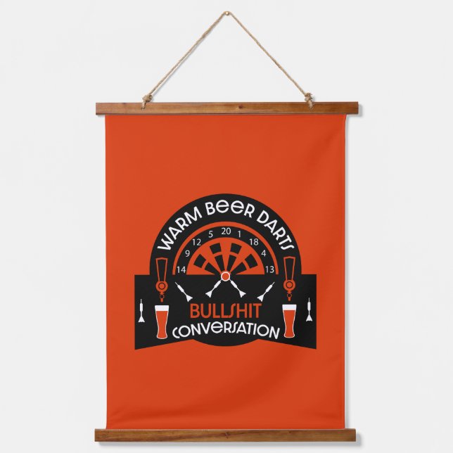 Tapiz Con Marco De Madera Dardos de pub clásicos (Anverso)