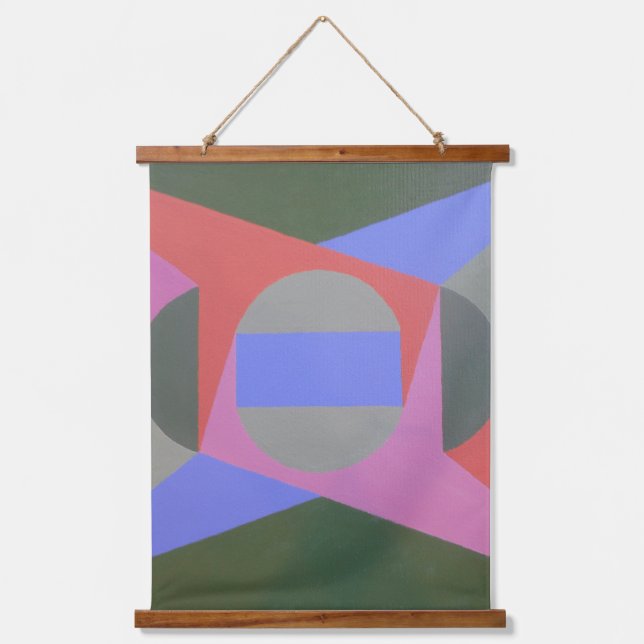 Tapiz Con Marco De Madera Dark Moody Abstract Wall Tapestry (Anverso)