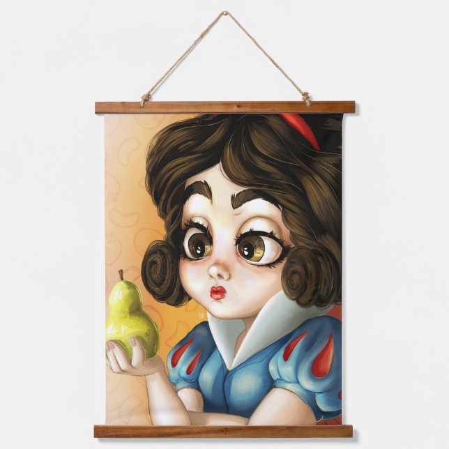 Tapiz Con Marco De Madera ¿Debería cambiarme a las peras? (Anverso)