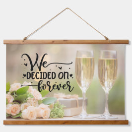 Tapiz Con Marco De Madera Decidimos por siempre