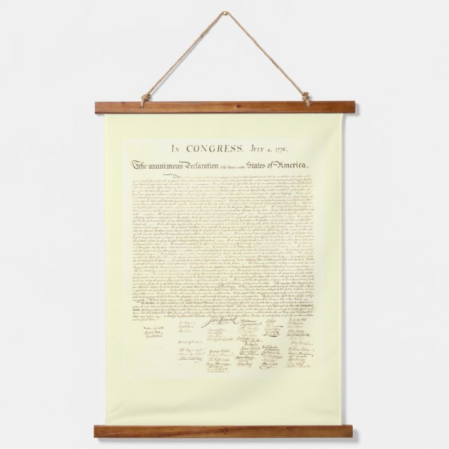 Tapiz Con Marco De Madera Declaración de Independencia (Anverso)