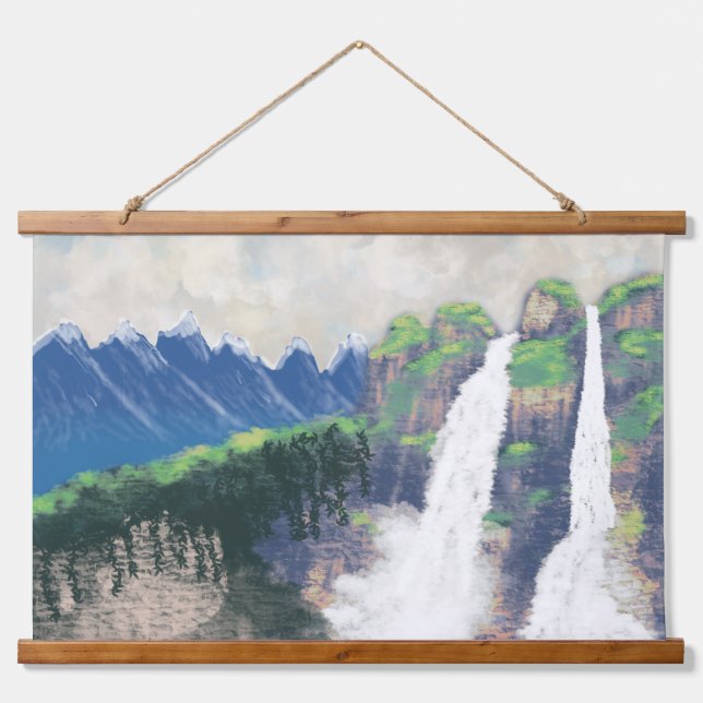 Tapiz Con Marco De Madera Decoración de arte mural (Anverso )