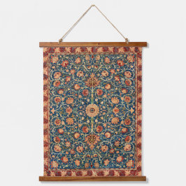 Tapiz Con Marco De Madera Decoración de la pared de arte William Morris Holl