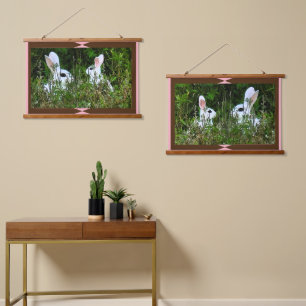 Tapiz Con Marco De Madera Decoración residencial de moda / Conejo de animale