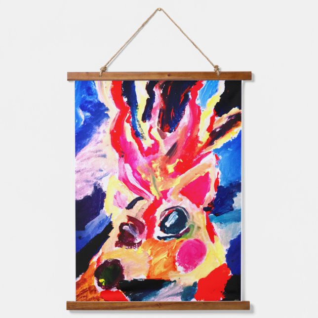 Tapiz Con Marco De Madera Deer winter joy (Anverso)