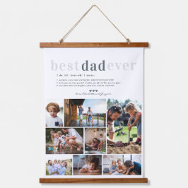 Tapiz Con Marco De Madera Definición de papá | 8 Foto personalizada