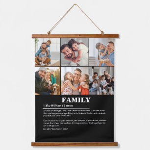 Tapiz Con Marco De Madera Definición personalizada de la familia de Collages