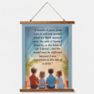 Tapiz Con Marco De Madera Dentro de cien años