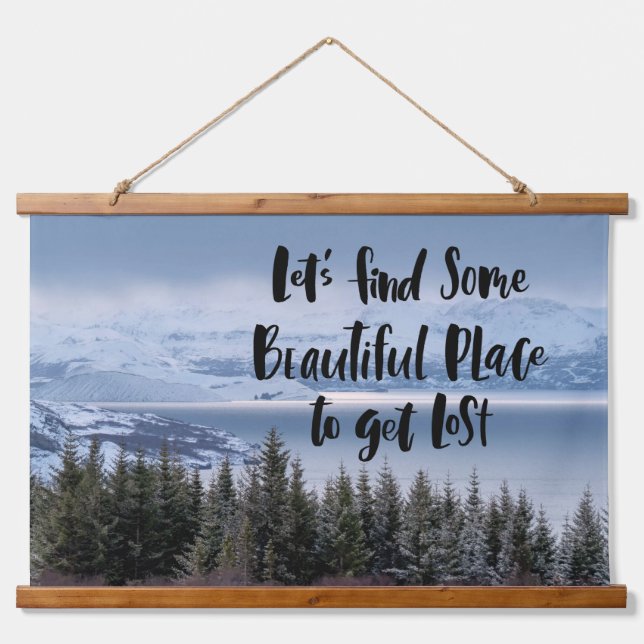 Tapiz Con Marco De Madera Descubre la serenidad (Anverso )