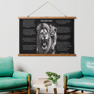 Tapiz Con Marco De Madera Desiderata: Un momento de alegría