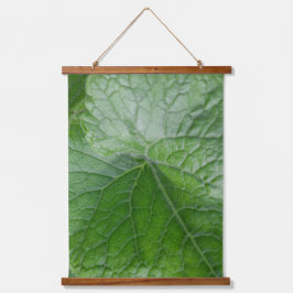 Tapiz Con Marco De Madera Detalle de la hoja verde