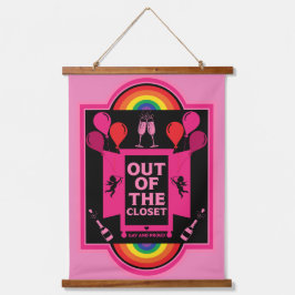 Tapiz Con Marco De Madera Día nacional de salida NCOD