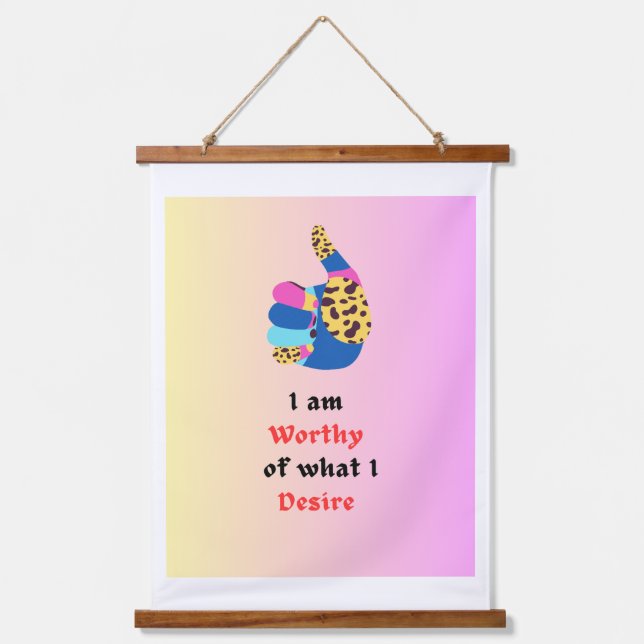 Tapiz Con Marco De Madera Digno de valor (Anverso)