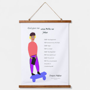 Tapiz Con Marco De Madera Dios me dio gente sabia