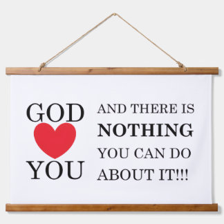 Tapiz Con Marco De Madera Dios te Corazón