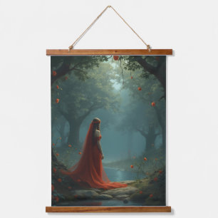 Tapiz Con Marco De Madera diosa del bosque