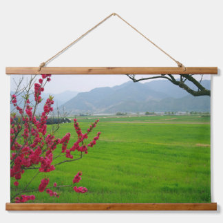 Tapiz Con Marco De Madera Diseñado con una fotografía de Corea del Sur, hori