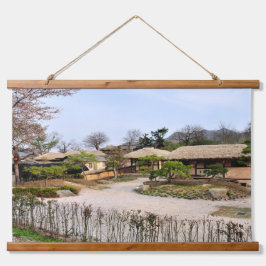 Tapiz Con Marco De Madera Diseñado con una fotografía de Corea del Sur, hori