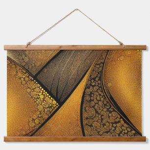 Tapiz Con Marco De Madera Diseño abstracto de Eva 1