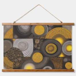 Tapiz Con Marco De Madera Diseño abstracto de Eva 2