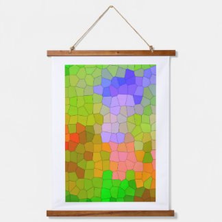 Tapiz Con Marco De Madera Diseño abstracto de paredes coloridas