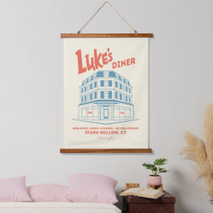 Tapiz Con Marco De Madera Diseño de Luke's Diner Stars Hollow