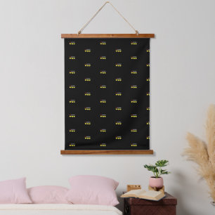Tapiz Con Marco De Madera Diseño divertido de pollos que amo pollos