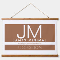 Diseño minimalista profesional moderno | Marrón y