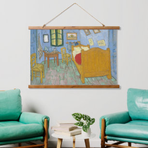 Tapiz Con Marco De Madera Dormitorio en Arles   La habitación de Van Gogh