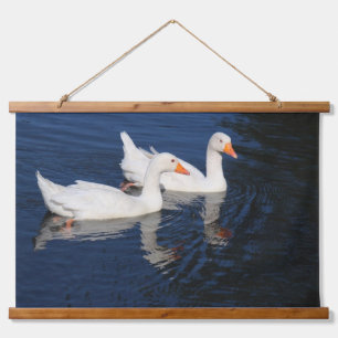 Tapiz Con Marco De Madera Dos Geese Emden