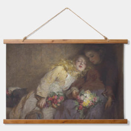 Tapiz Con Marco De Madera Dos jóvenes Chicas regresan a casa