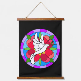 Tapiz Con Marco De Madera Dove