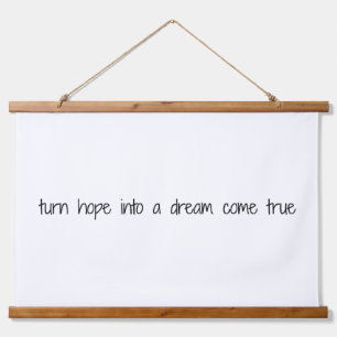 Tapiz Con Marco De Madera Dream Come True Wood Topic Wall Tapestry