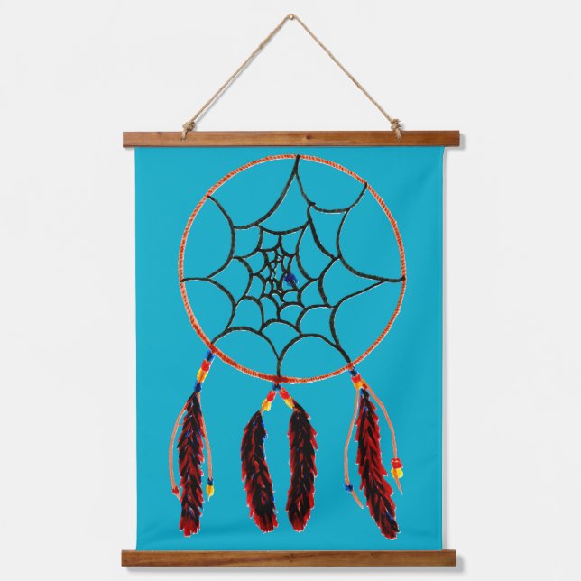 Tapiz Con Marco De Madera Dreamcatcher Wood Topic Tapestry (Anverso)